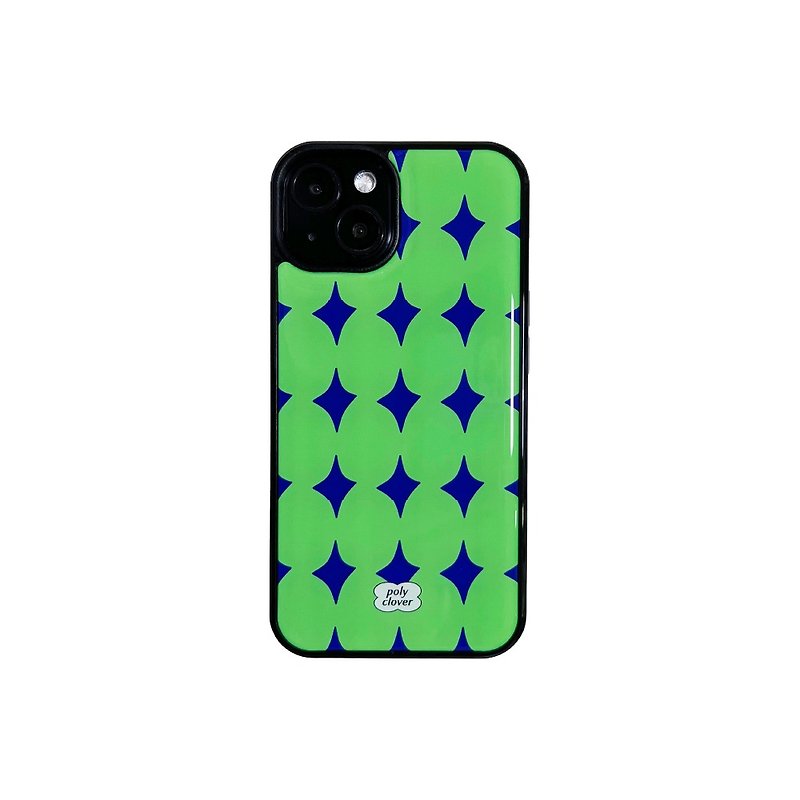 Dia - iphone Epoxy bumper phone case (green) - เคส/ซองมือถือ - วัสดุอื่นๆ สีเขียว
