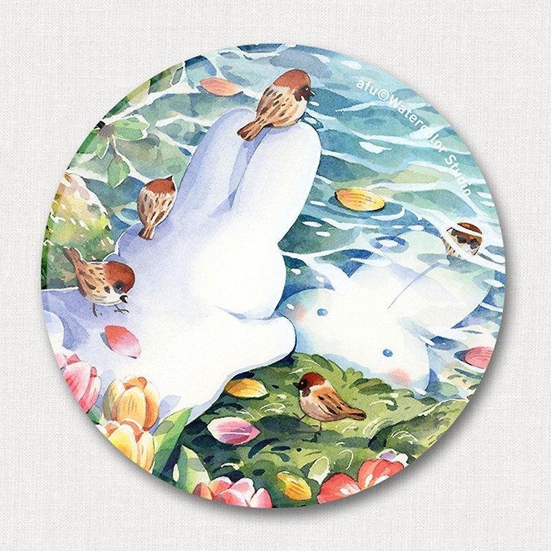 陶器 コースター - afu セラミック吸収コースター-Niannian Lakeside