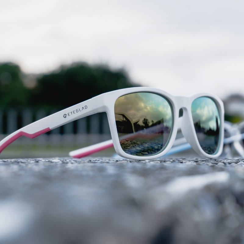 SunWave Casual Polarized Sunglasses | UV400 Peach White - Bikes & Accessories - Plastic 