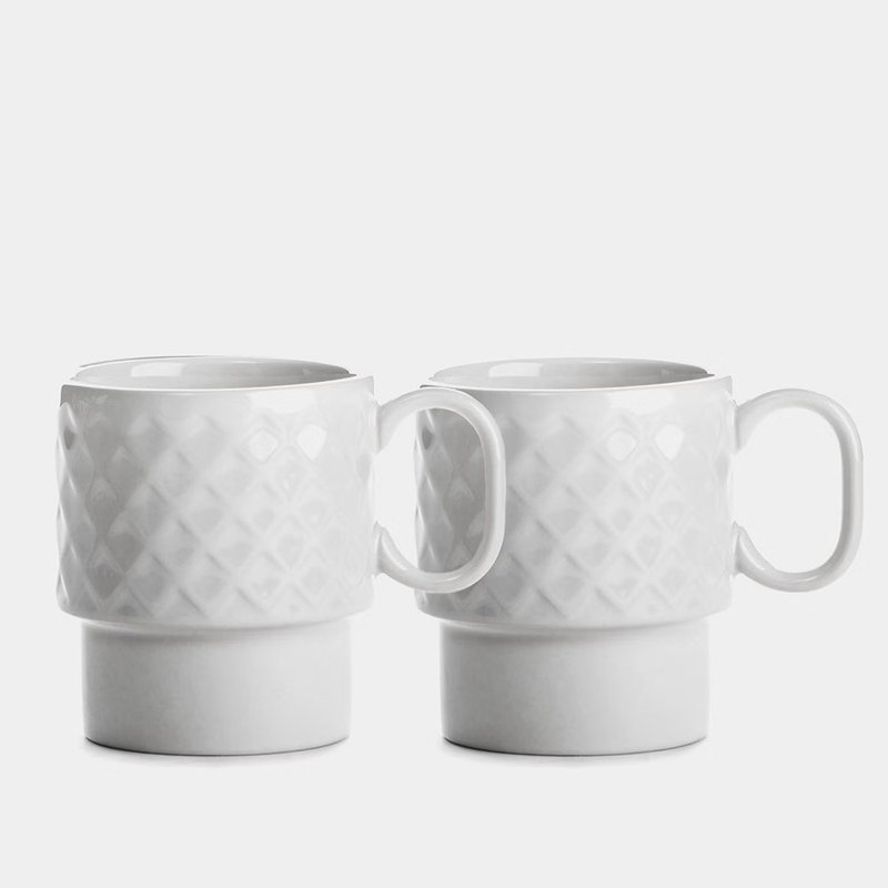 Coffee & More/咖啡杯2入組/250ml/白 - 其他杯子 - 瓷 