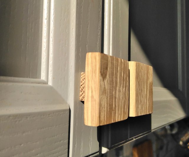 Long Wardrobe Door Pull, Oak Wood Door Handle