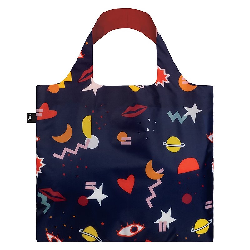 LOQI Shopping Bag-Good Night CWNN - Messenger Bags & Sling Bags - Plastic Pink