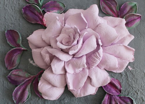 花の絵、家の装飾、花のギフトのアイデア、彫刻の絵の2点セット