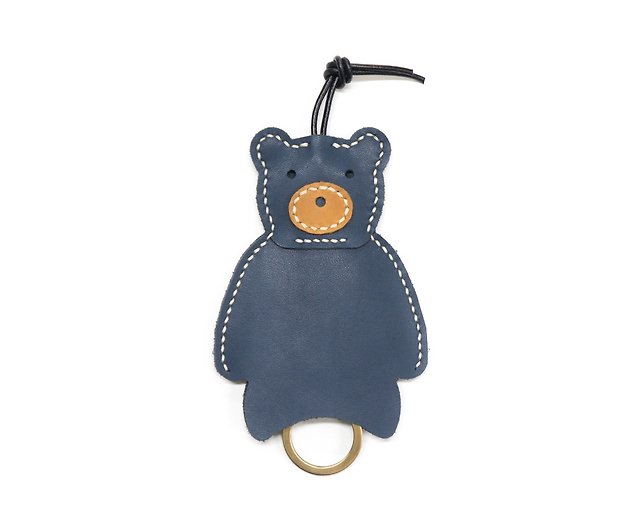 职人Hand-stitched leather bear key ring / W1-030 / finished product - Shop  mooleather Keychains - Pinkoi