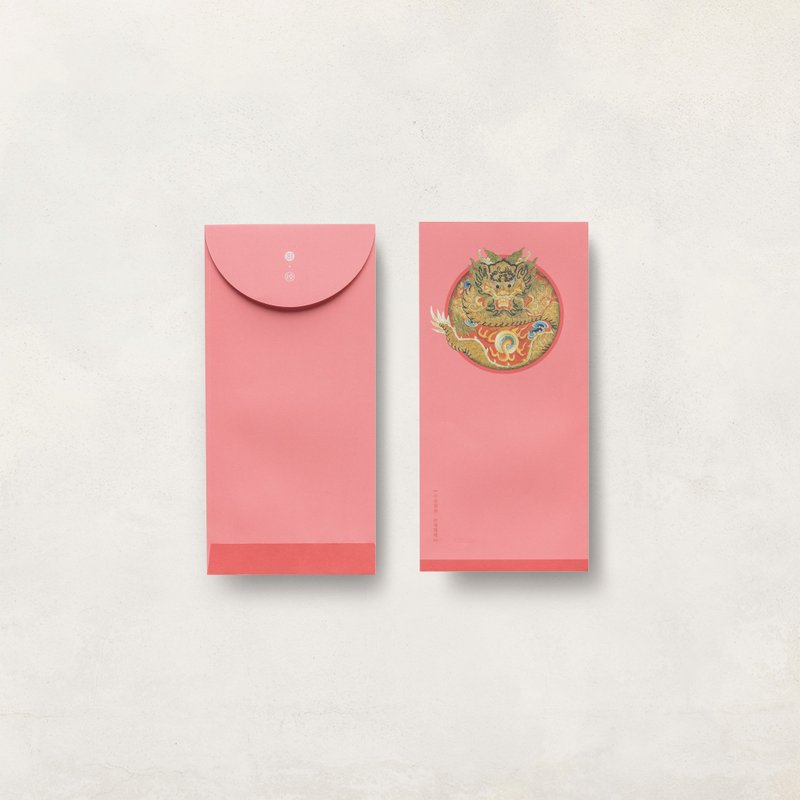 【萬用袋】錦繡祥瑞・ 平金精鏽雲龍| 紅包袋 | 6入 - 紅包袋/春聯 - 紙 紅色
