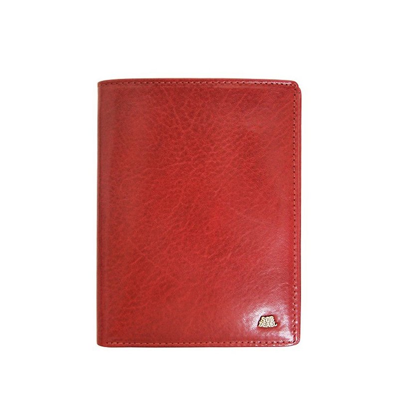Classic Special Color - Leather Passport Holder - ที่เก็บพาสปอร์ต - หนังแท้ สีแดง