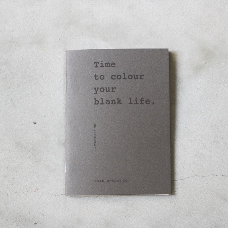 Small day my declaration _ million notebook _ carbon black (blank) - สมุดบันทึก/สมุดปฏิทิน - กระดาษ สีดำ