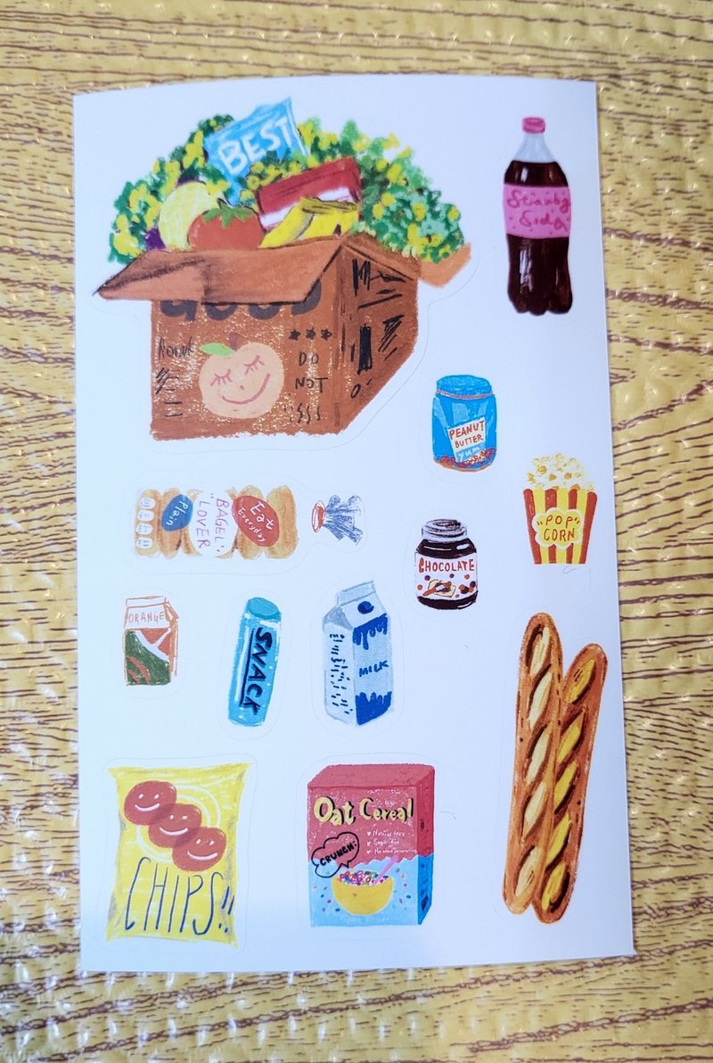 Waterproof matte sticker-supermarket restock day - Stickers - Paper 