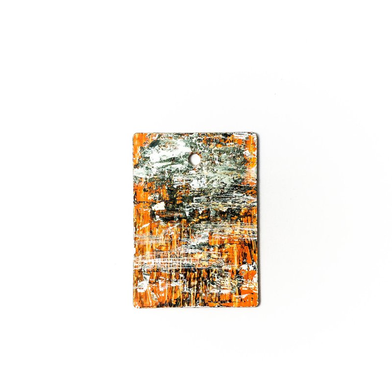 手繪抽象藝術環保木牌吊飾 Abstract Wood Art _Cover Up - 吊飾/掛飾 - 環保材質 黑色