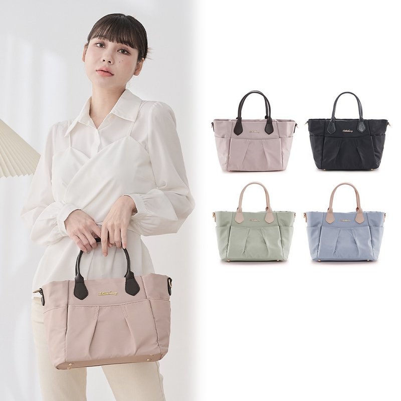 [Fashionable Plain Color] Intellectual Paris - Elegant aesthetic portable puff bag - four colors in total - Handbags & Totes - Nylon Multicolor