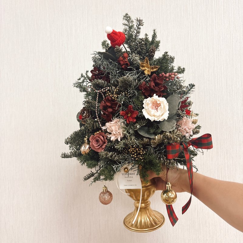 [Christmas Course] Preserved Flower Christmas Tree Course-Christmas/Christmas Gift Yuflorist - จัดดอกไม้/ต้นไม้ - พืช/ดอกไม้ 