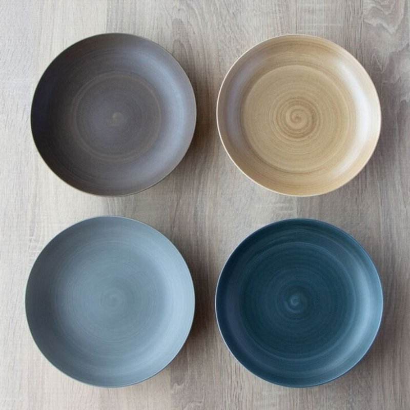 Nichijo Series Deep Plate - จานและถาด - เครื่องลายคราม หลากหลายสี