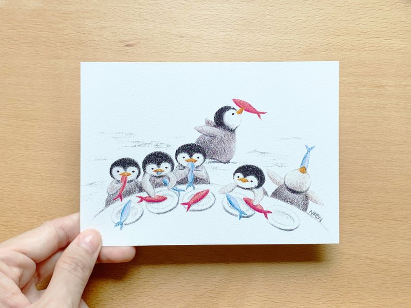 幼兒園的點心時間 明信片 - 卡片/明信片 - 紙 白色