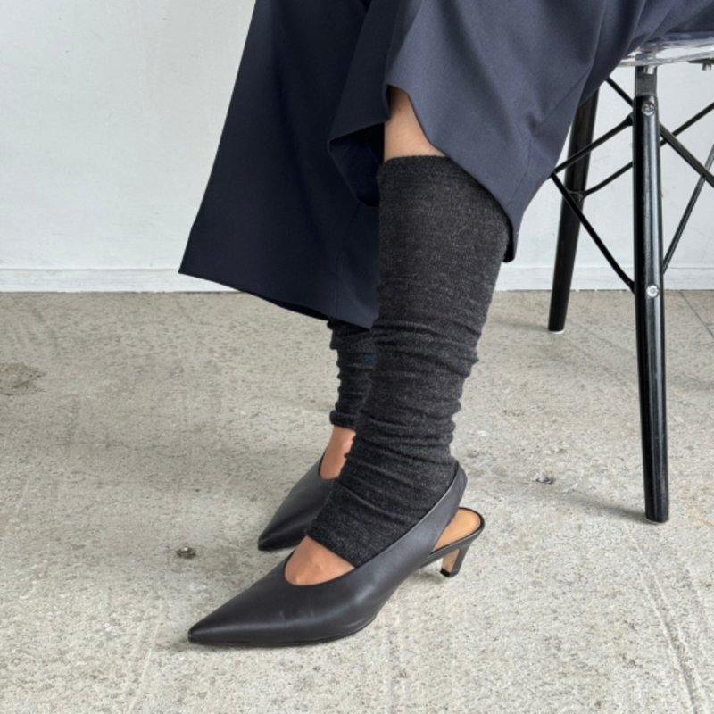 アルパカシルクのロングアーム・レッグウォーマー　ダークグレー - 女內衣褲 - 環保材質 灰色