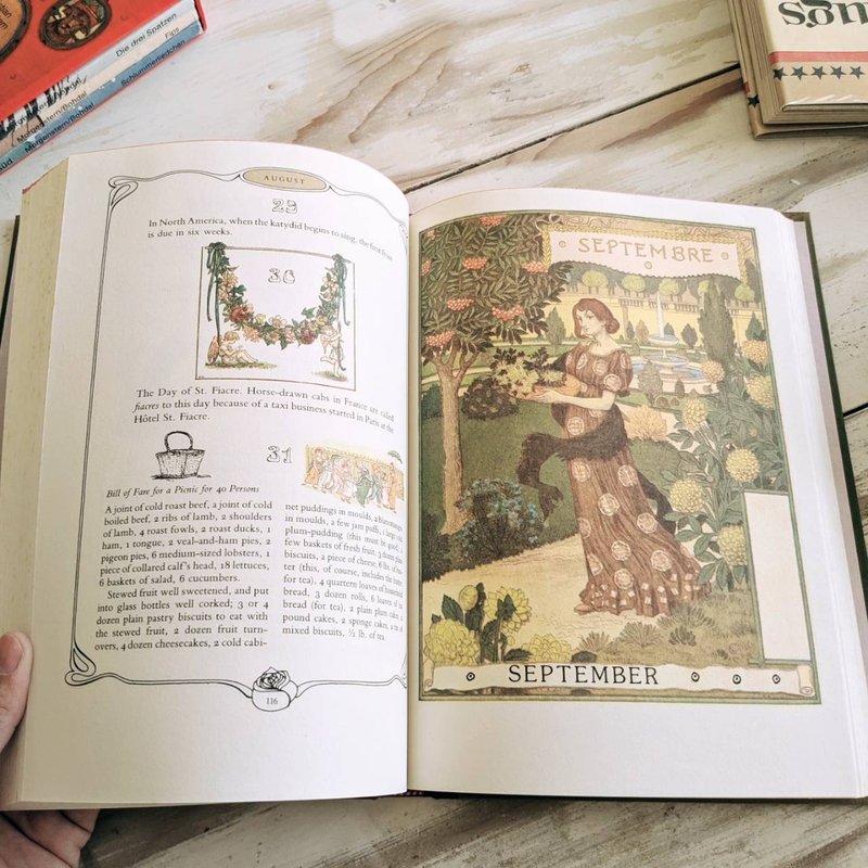 繽紛日曆/一年中的光彩與智慧/老書/古書/圖鑑/日曆 - 刊物/書籍 - 紙 黃色