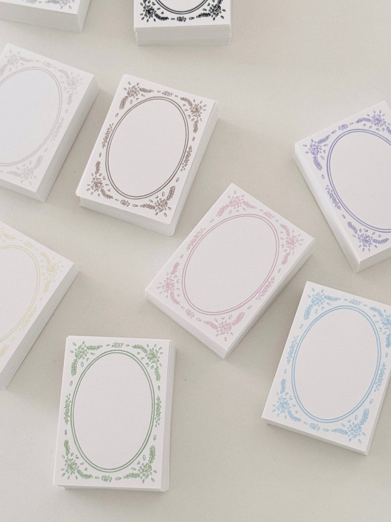 Wild flower frame tags ( 2 color types) - 卡片/明信片 - 紙 