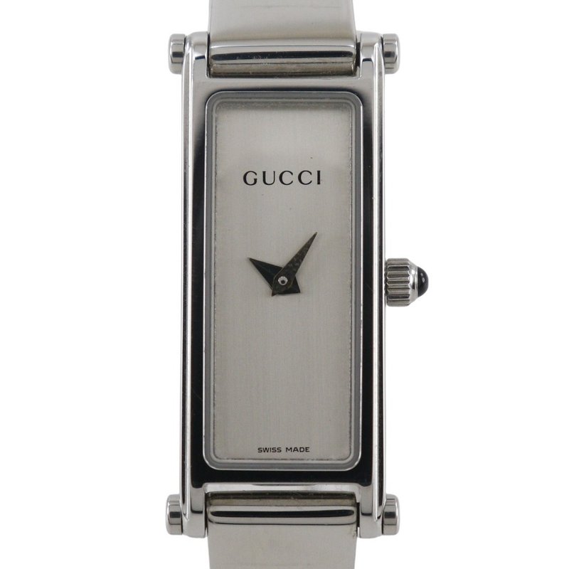【日本直送】寶緹嘉 GUCCI 手錶 1500L 不鏽鋼 銀色 石英 指針顯示 銀色錶盤 女性用【二手】 - 女錶 - 不鏽鋼 銀色