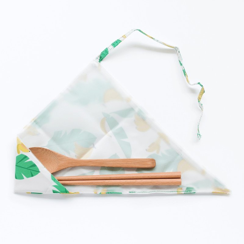 Good Day Cutlery Set | Banana - Chopsticks - Polyester Green