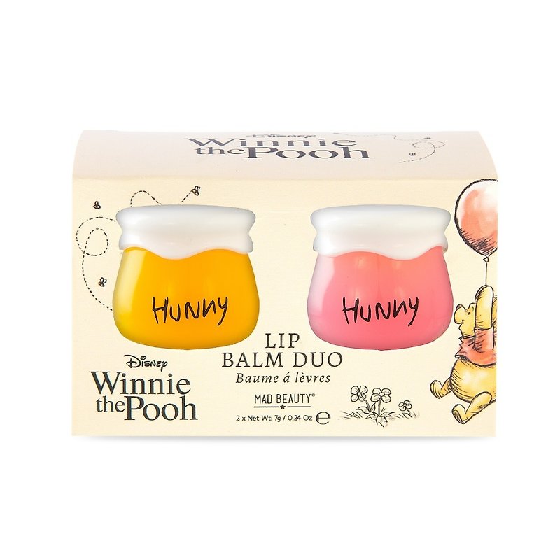 British MAD BEAUTY Winnie the Pooh series honey jar lip balm gift box - ลิปกลอส - วัสดุอื่นๆ 