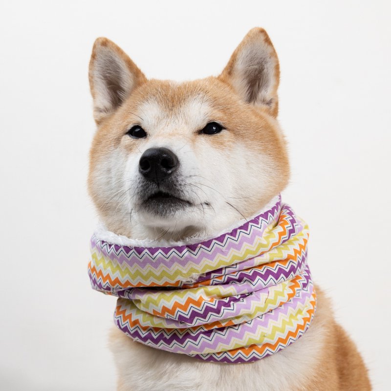 Heart-warming hairy child with colorful waves and white fluff around the neck - Clothing & Accessories - Cotton & Hemp 