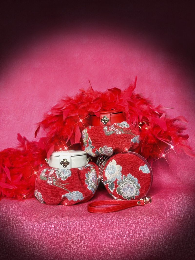 Jin Long Dumpling Chinese new year - Handbags & Totes - Thread Red