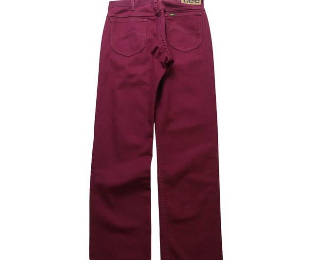 vintage 70's〜 Lee ペインターパンツ TALON42 USA 32W)70-80s Lee ライダース アメリカ製 バーガンディ パンツ