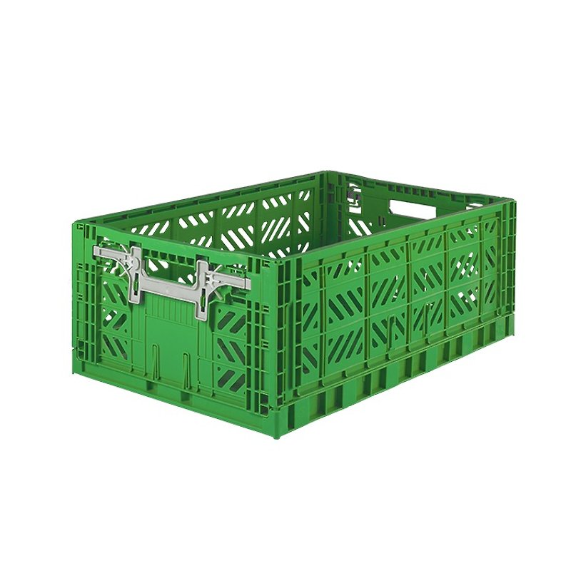 Turkey Aykasa Folding Storage Basket (L)-Forest Green - กล่องเก็บของ - พลาสติก 