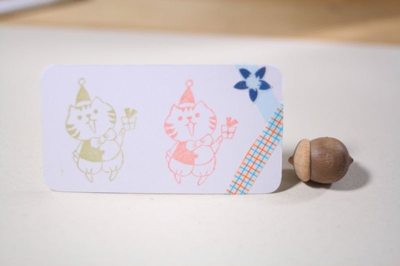 Christmas stamp - Cat - Stamps & Stamp Pads - Rubber 