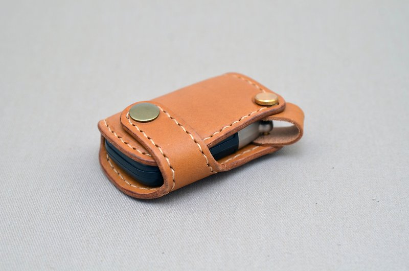 pipilala 手作 植鞣革 Lexus CT200h 鑰匙皮套 馬具工法 - 鑰匙圈/鑰匙包 - 真皮 咖啡色
