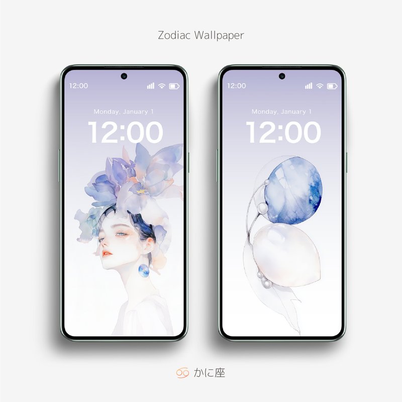 Cancer watercolor illustration wallpaper - 電腦手機桌布/貼圖/App 圖示 - 其他材質 
