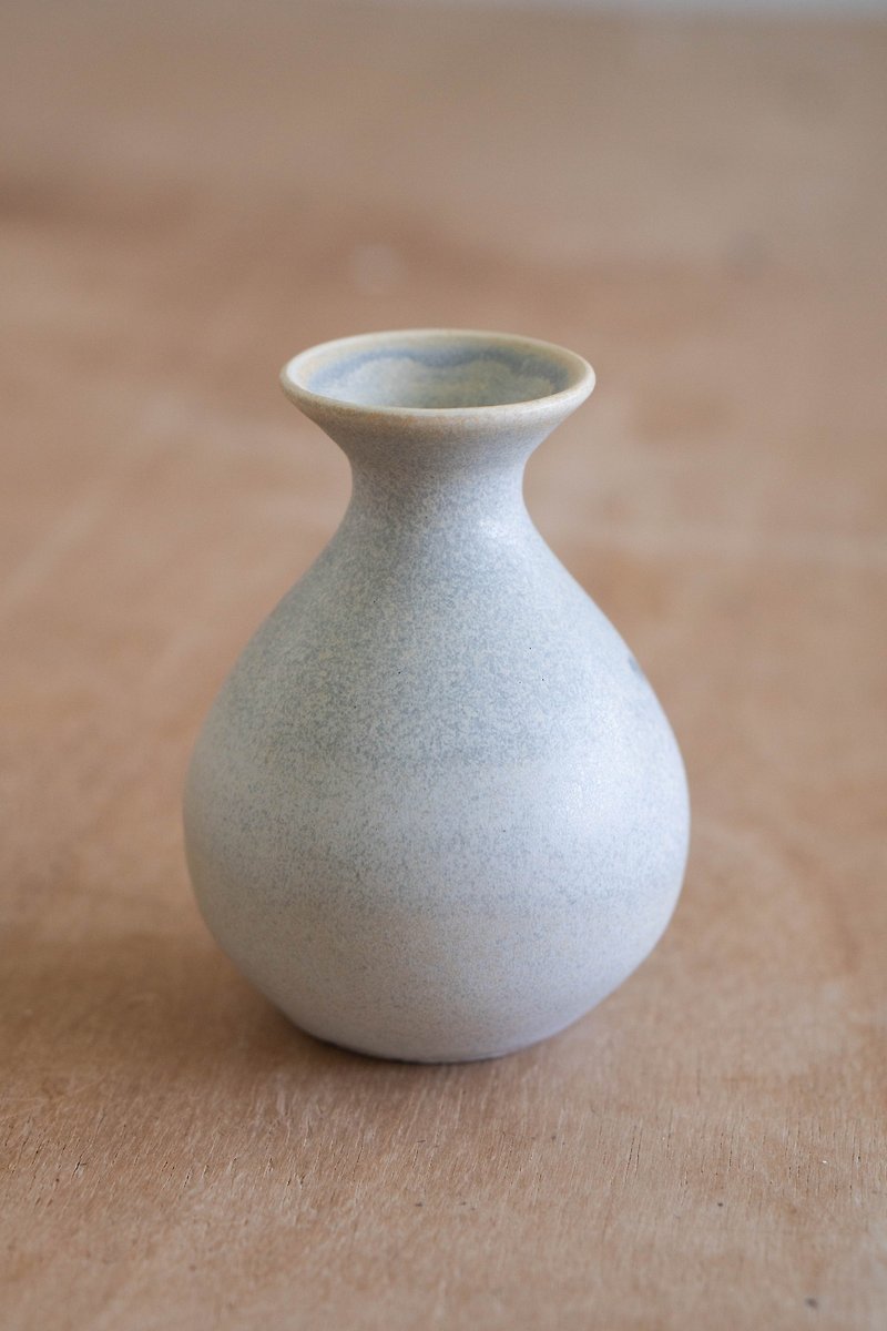 Round bud vase - Pottery & Ceramics - Porcelain Yellow