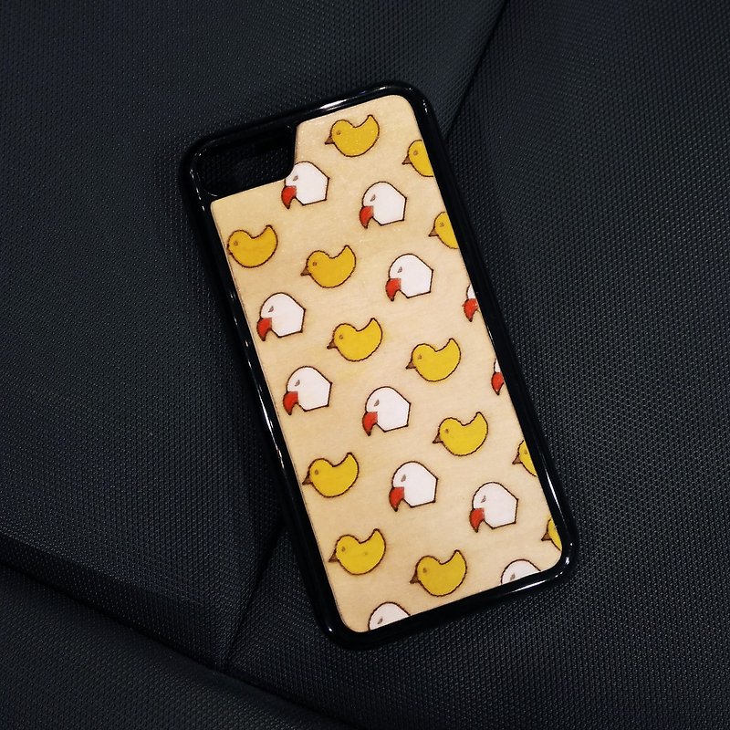 [IPhone7/8 color wooden phone case – eagle catching chicken] limited one has been sold - Phone Cases - Wood 