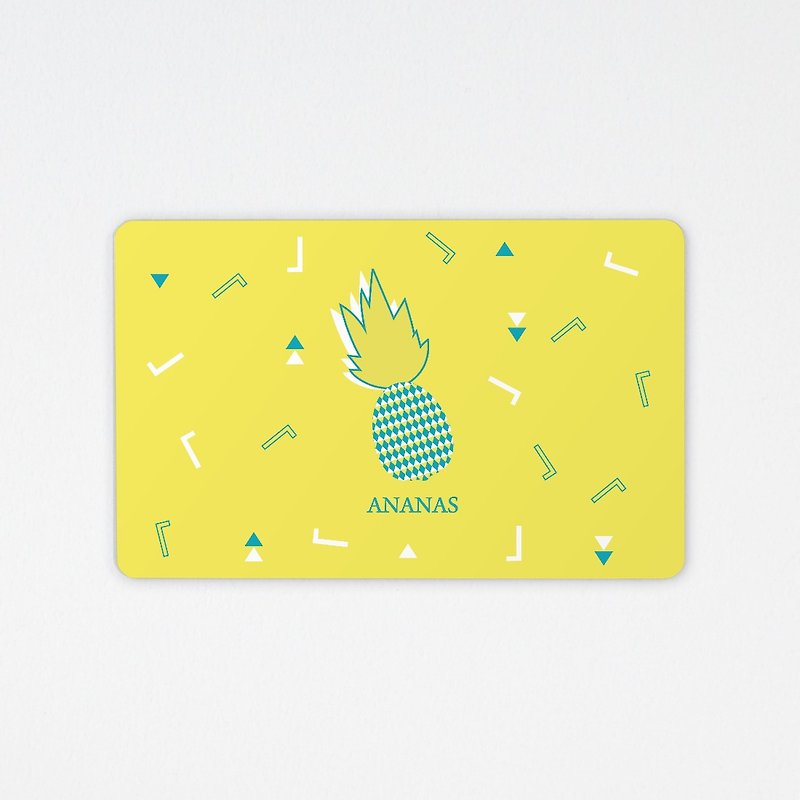 Pineapple ANANAS / Easy Card / All-in-one Card - Other - Other Materials Yellow