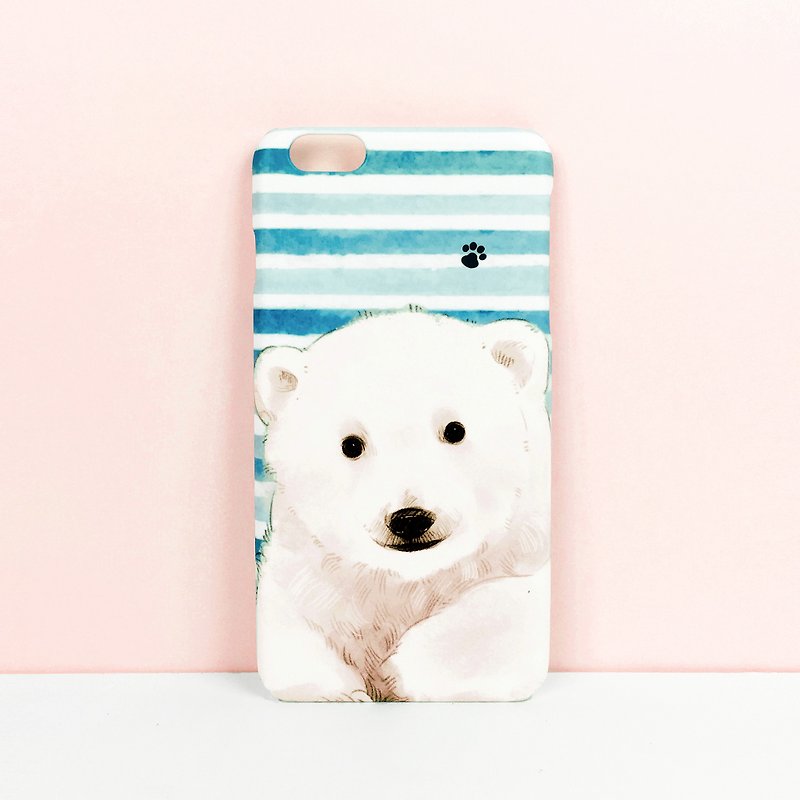 Polar Bear Brother-Hard Case (iPhone.Samsung, HTC, Sony.ASUS phone case) - Phone Cases - Plastic Multicolor