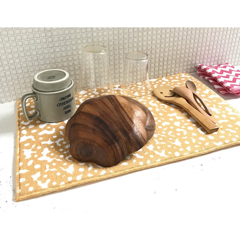 【SPICE】日本 Vari 細纖維 海綿夾層 瀝水墊- 黃色花朵 - 廚具 - 其他材質 多色