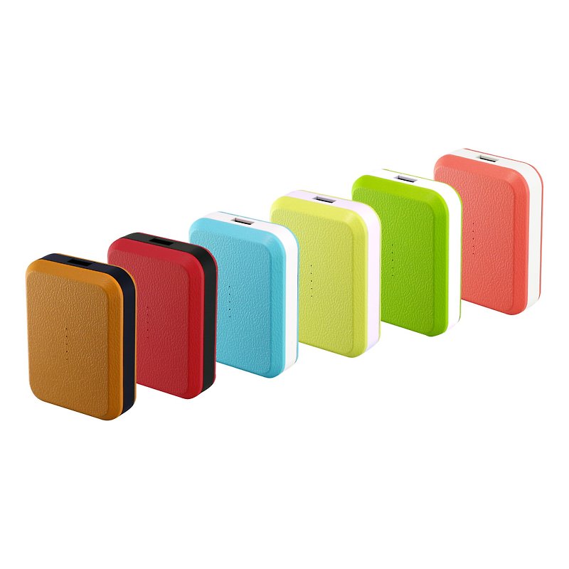 [Made in Taiwan] ENABLE EZ 5200 fast charging mobile power leather style - Chargers & Cables - Plastic Multicolor