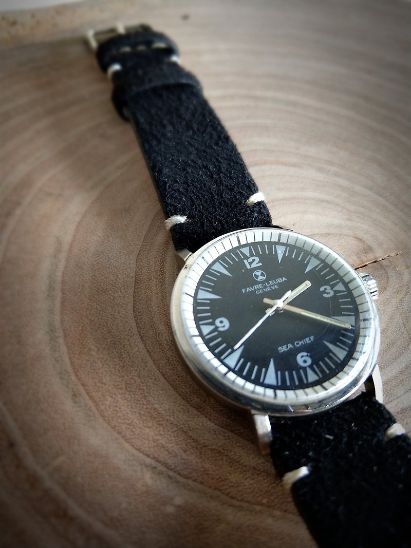 (11/30前限時搶購)Favre-Leuba Watches域峰錶古董錶手上鍊機械錶 - 男錶/中性錶 - 其他金屬 黑色