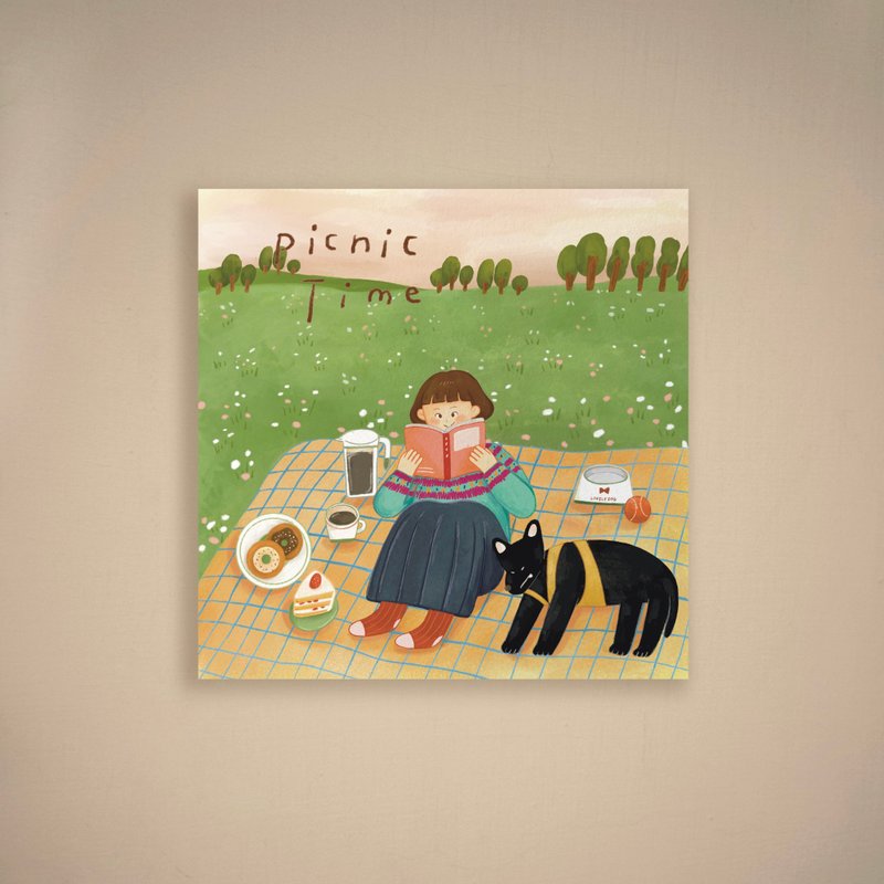 野餐時光 | 明信片 - 卡片/明信片 - 紙 多色