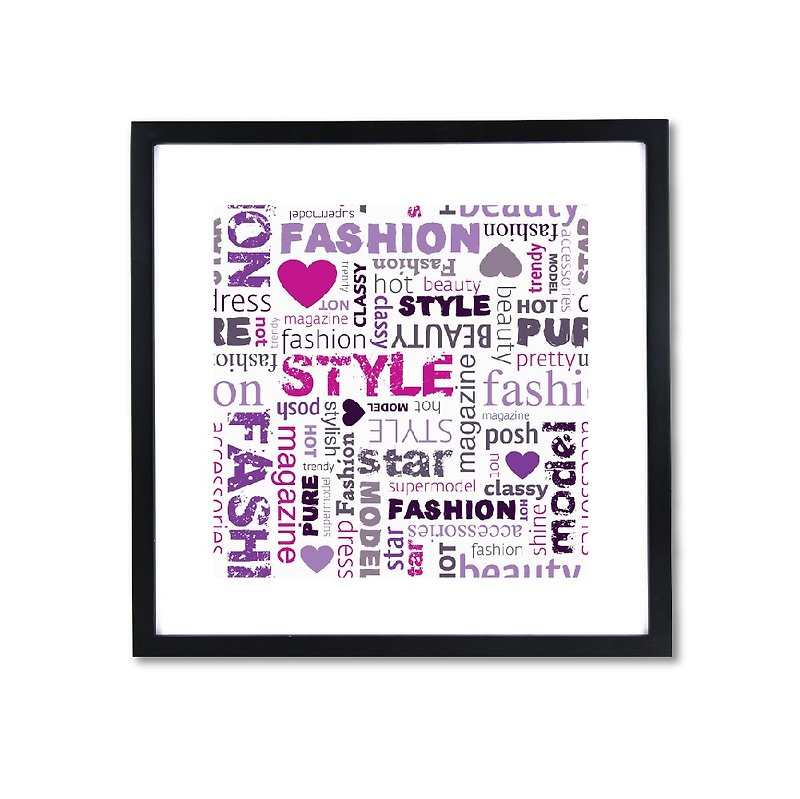 iINDOORS Decorative Frame - Fashion Series Purple 43x43cm Homedecor - Picture Frames - Wood Purple