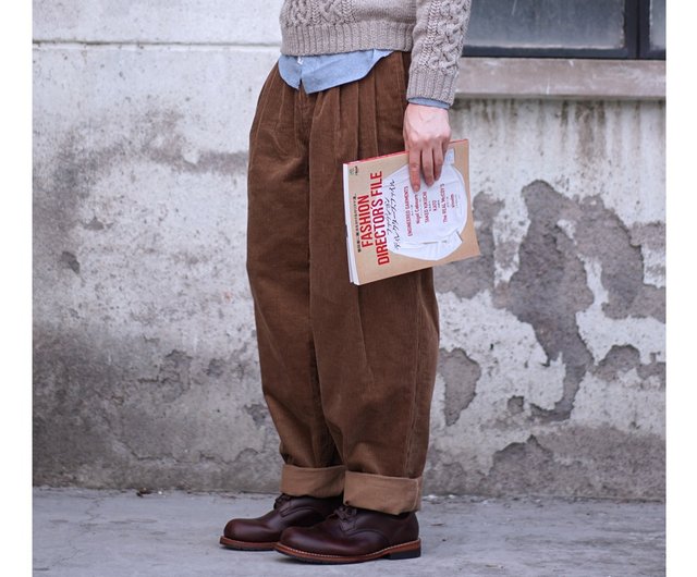 Relax Wide Corduroy Pants - Shop iionces Men's Pants - Pinkoi