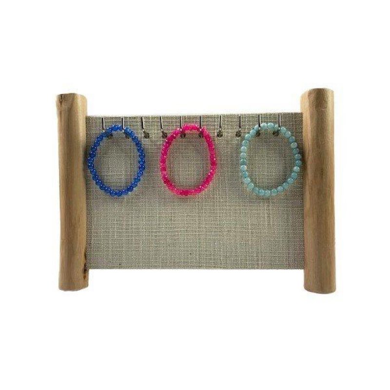 手鐲鑰匙架支架木製 - 收納箱/收納用品 - 木頭 咖啡色