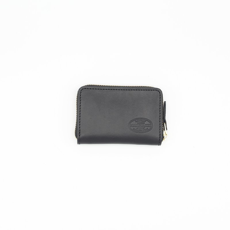 mini wallet GRAND MULTI(Black) multi case card coin Made in JAPAN - Wallets - Genuine Leather Black