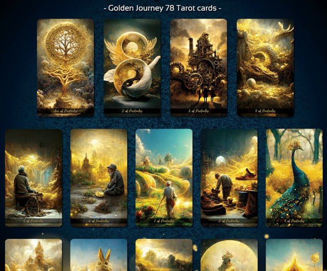 Golden Journey Tarot : Luxury Edition - 設計館Deckstiny, the tiny