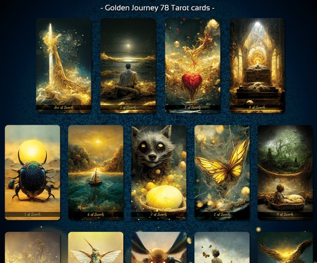 Golden Journey Tarot : Luxury Edition - 設計館Deckstiny, the tiny