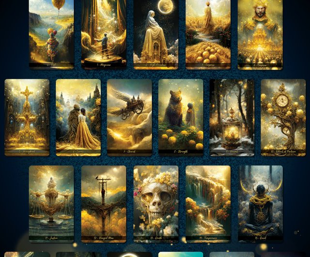 Golden Journey Tarot : Luxury Edition - 設計館Deckstiny, the tiny