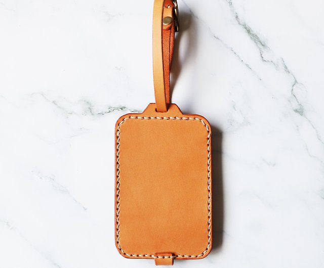 Personalized Custom Initial Luggage Tags Travel Accessories for Suitcase  Business Bag Vegetable Tanned Leather