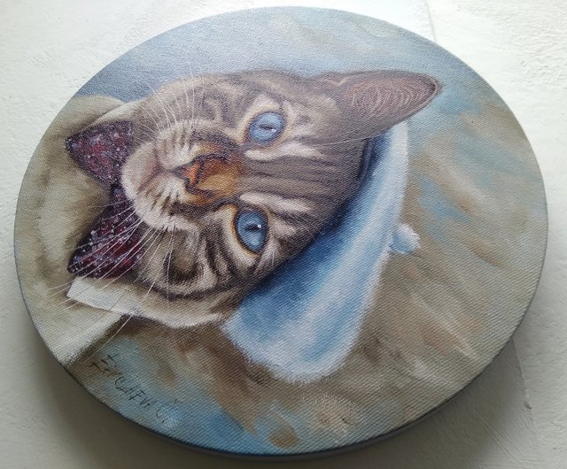 猫　油絵 森犬@油絵 on X: 