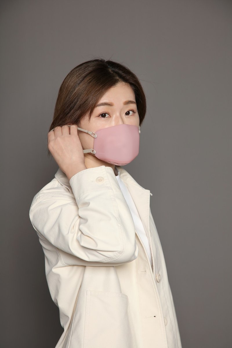 可重用抗菌口罩 - 口罩/口罩收納套 - 塑膠 粉紅色