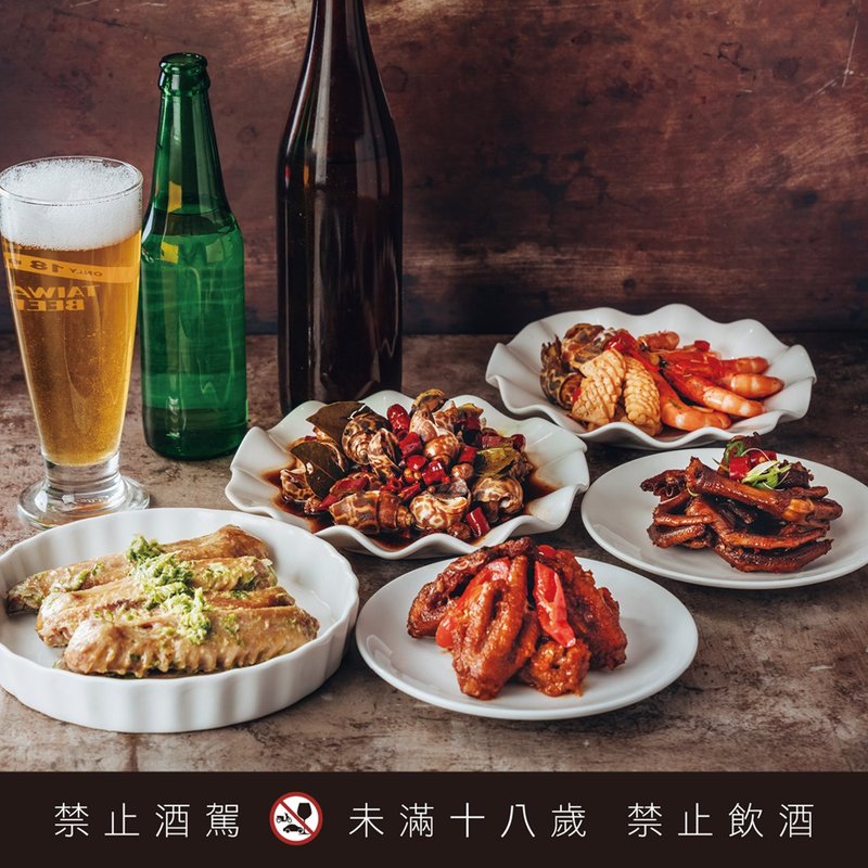 六福客棧 | 老師傅功夫下酒菜５入組 - 熟食/滷味 - 新鮮食材 多色