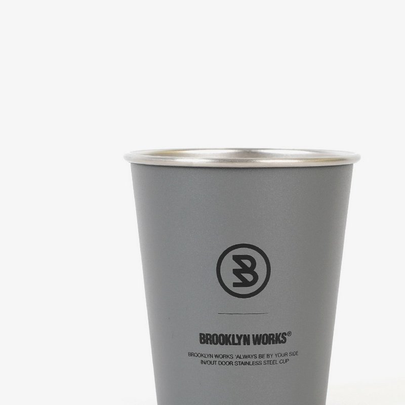BROOKLYNWORKS 不鏽鋼單杯-灰色(2入) - 保溫瓶/保溫杯 - 不鏽鋼 灰色